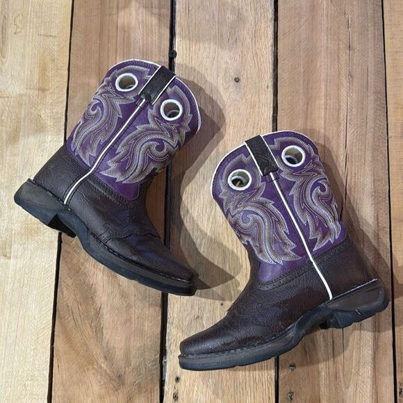 Durango Size 1.5 Big Kids Cowgirl Boots Cowboy Western Boots B87 - Picture 1 of 8